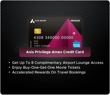 Axis Privilege Amex Credit Card — Axis Bank ka credit card