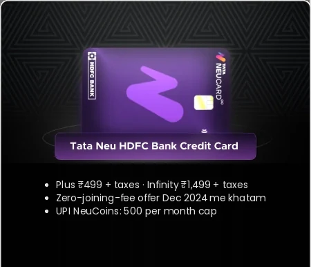 Tata Neu HDFC Bank Credit Card — HDFC Bank ka credit card